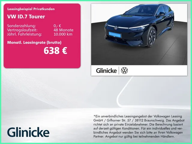 Volkswagen ID.7 Tourer Pro 210 kW Navi AHK ACC Wärmepumpe