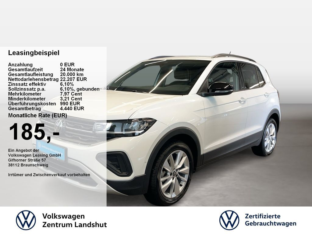Volkswagen T-Cross 1.0 TSI DSG Life Goal 2xKlima ACC AHK Leasing