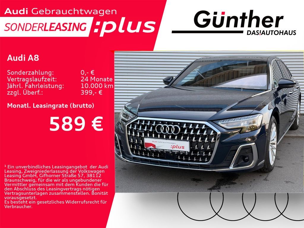 Audi A8 50 TDI QUATTRO++STANDHEIZUNG+B&O+360 KAMERA++ Leasing
