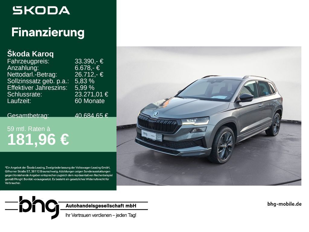 Skoda Karoq 1.5 TSI ACT DSG Sportline Leasing