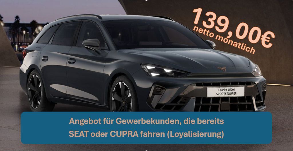 Cupra Leon 2.0 TSI 245kW VZ DSG 4WD Sportstourer - Leasing