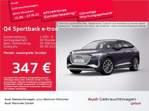 Audi Q4 e-tron Q4 Sportback e-tron 45 qu. S line Wärmep./Matrix/Navi+ - Leasing