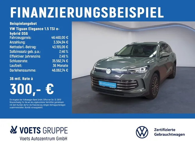 Volkswagen Tiguan Elegance 1.5 TSI e-hybrid DSG MATRIX-LED+