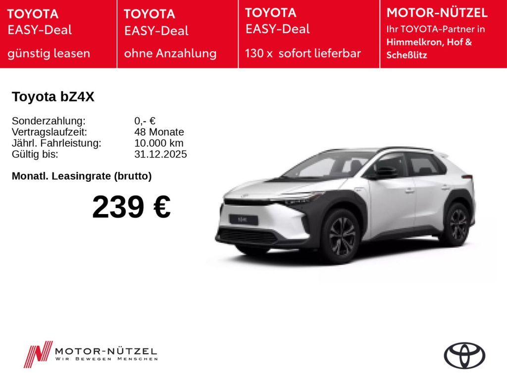 Toyota bZ4X Teamplayer - 0% Finanzierung Leasing