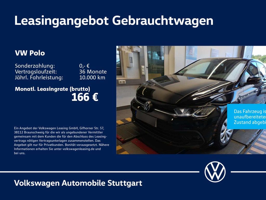 Volkswagen Polo Active 1.0 TSI PDC ACC Klima SHZ Navi LED Leasing