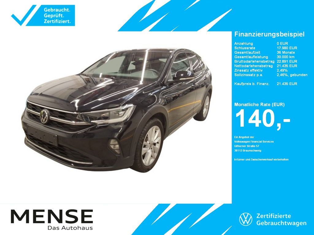 Volkswagen Taigo 1.0 TSI Life Goal IQ.Light Matrix CarPlay Leasing