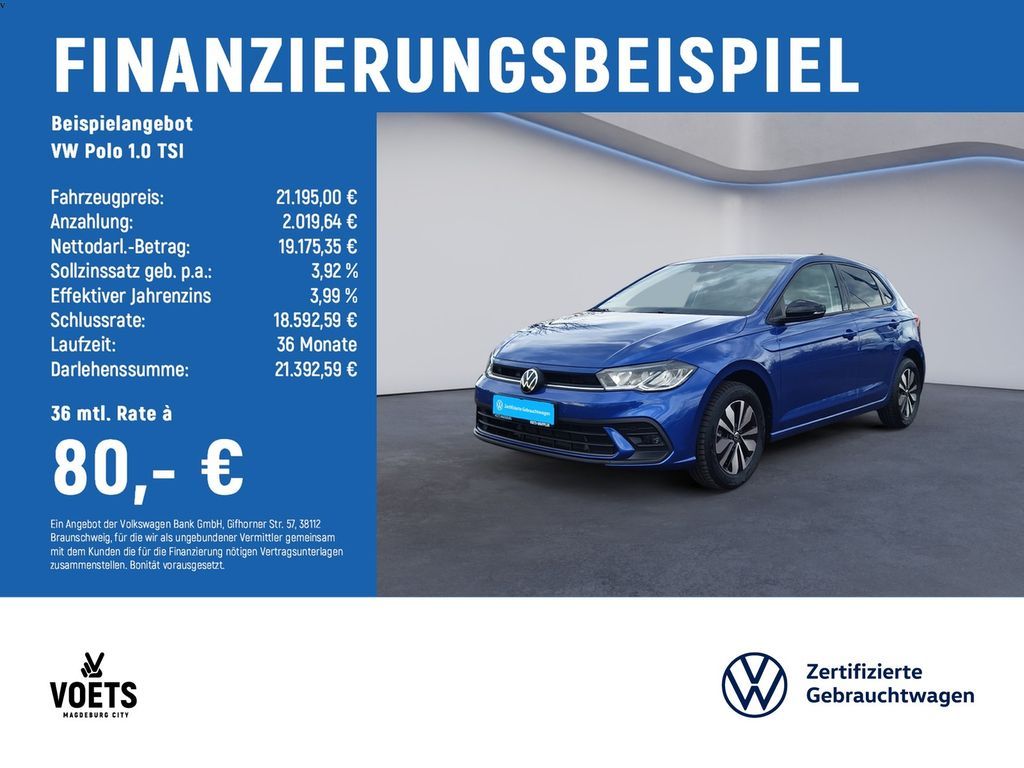 Volkswagen Polo 1.0 TSI Goal DSG+ACC+KAM+NAVI+CARPLAY Leasing