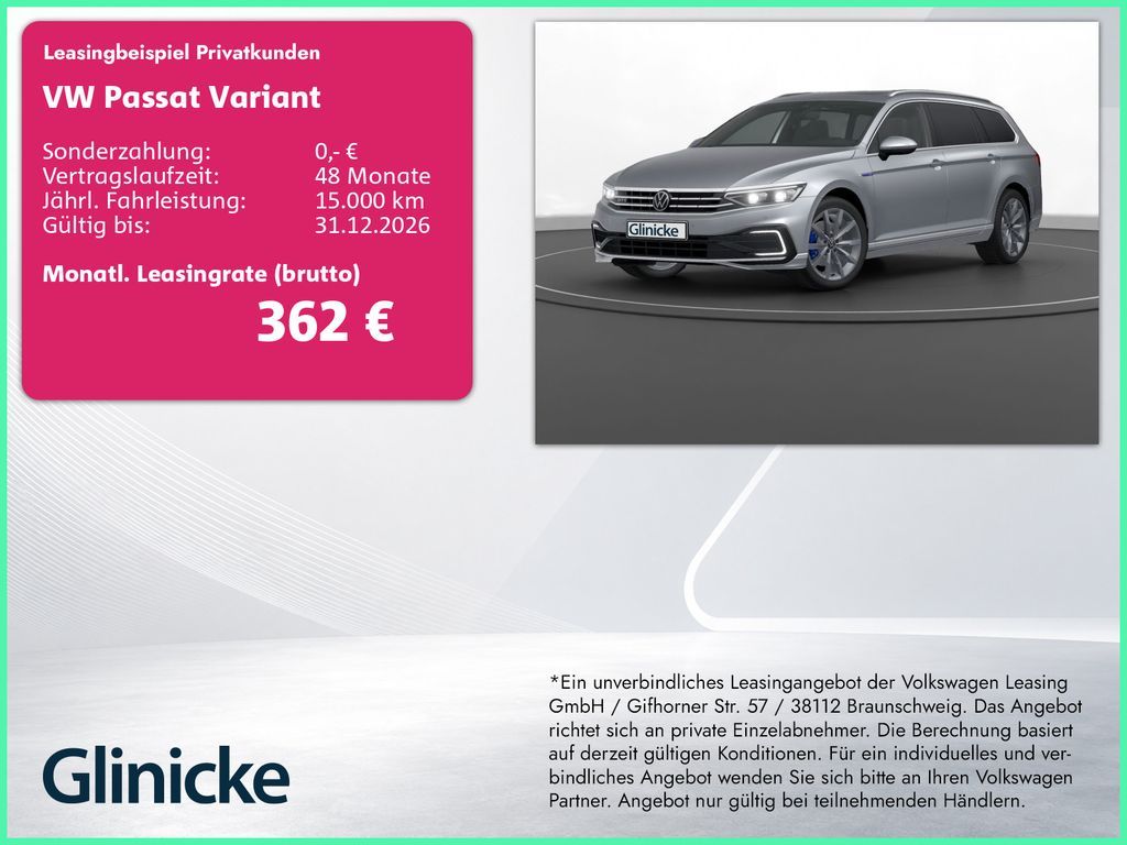 Volkswagen Passat Variant GTE AHK Pano Matrix LM 18