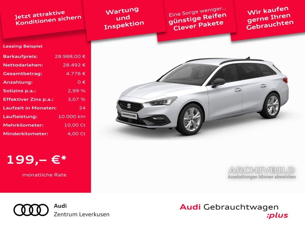 Seat Leon Sportstourer DSG ACC LED SHZ CARPLAY Leasing