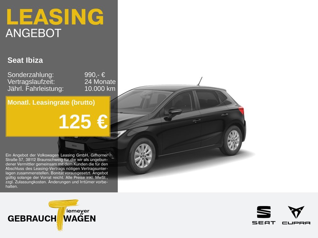 Seat Ibiza 1.0 TSI STYLE NAVI PDC SITZHZ Leasing