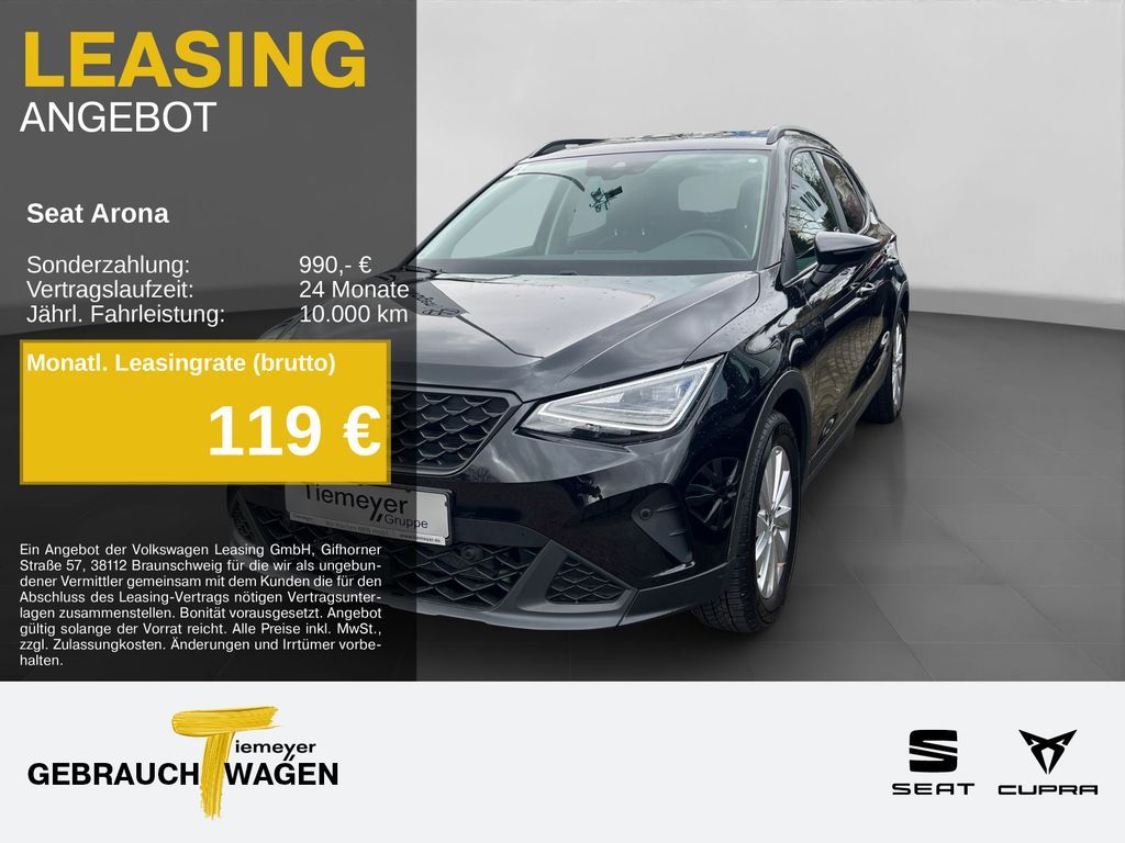 Seat Arona 1.0 TSI STYLE NAVI ACC SITZHZ PARKLENK Leasing