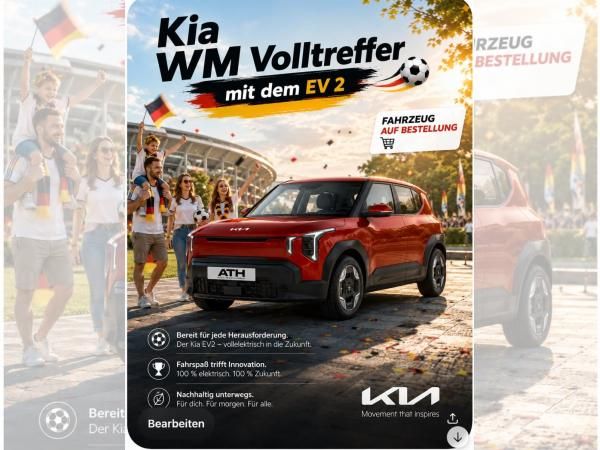 Kia EV2 Air -Ausstattung auf Bestellung (WM Spezial) nur für kurze Zeit Leasing