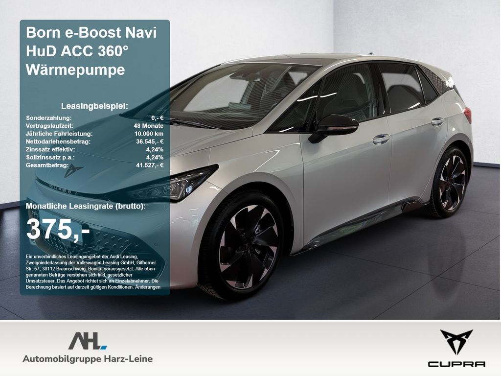 Cupra Born e-Boost Navi HuD ACC 360° Wärmepumpe 360 LM Leasing
