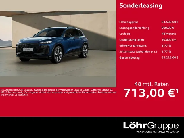 Audi Q6 e-tron performance S line Matrix AHK B&O MMI