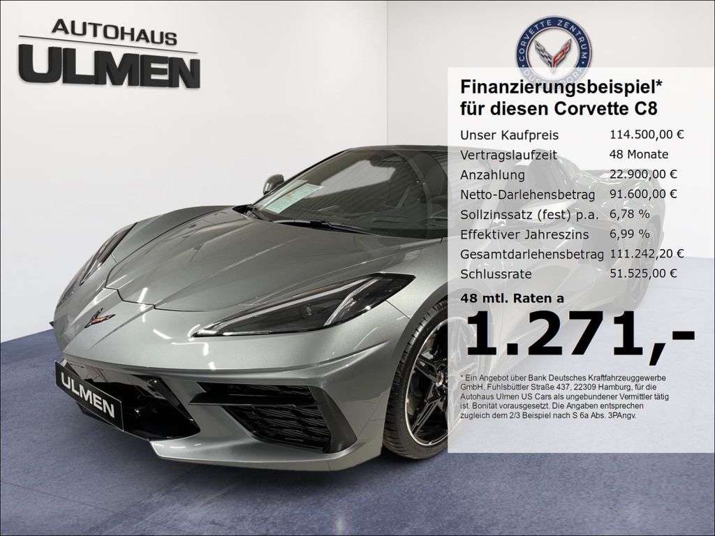 Corvette C8 Stingray Cabriolet 3LT Lift MR-Fahrwerk Leasing