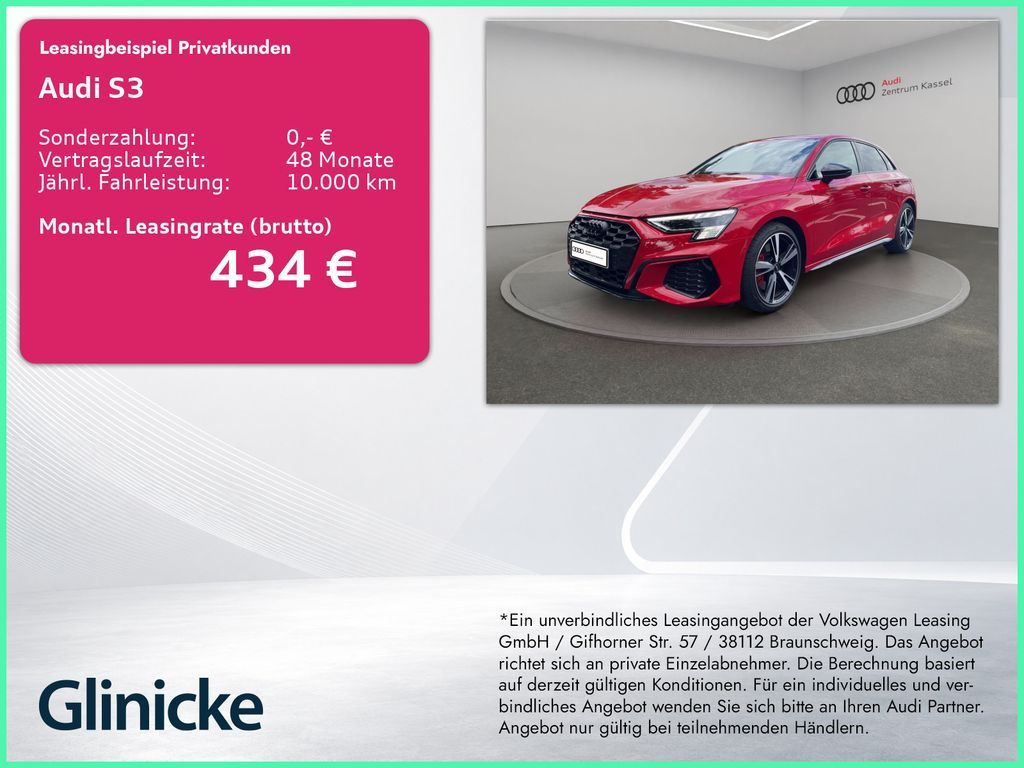 Audi S3 SB 2.0 TFSI quattro Matrix HuD PDC+ Carplay Leasing