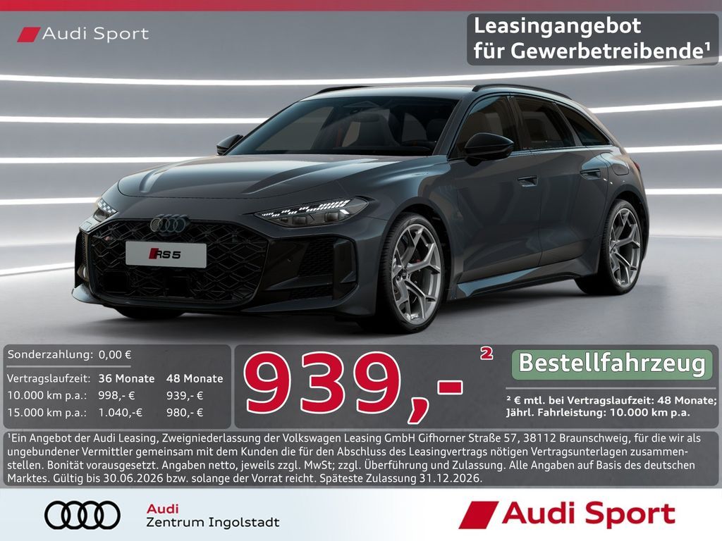 Audi RS5 Avant tiptronic MATRIX UPE 93.950,- Leasing