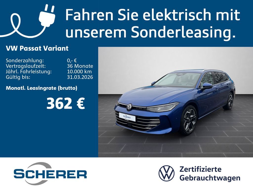 Volkswagen Passat Variant Sport Sitzhei./Massage vo./CarPla Leasing