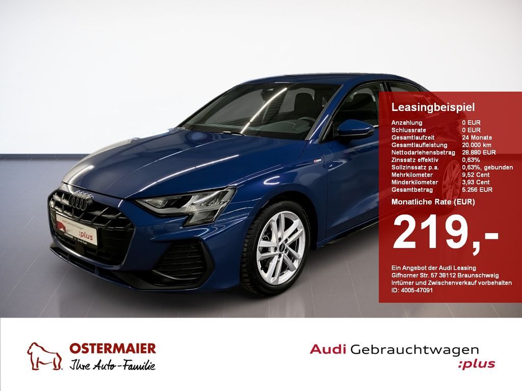 Audi A3 Limousine S-LINE 30 TFSI S-TRONIC ACC.R-KAMER Leasing