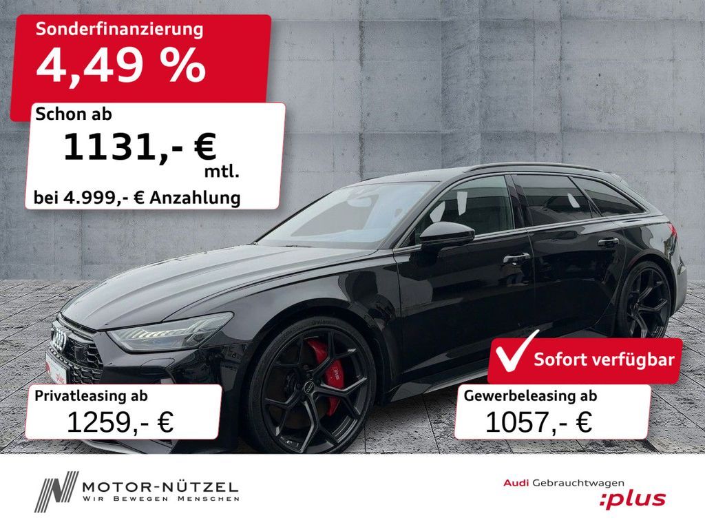Audi RS 6 Avant performance MATRIX+NAV+HuD+B&O+TV+360 Leasing