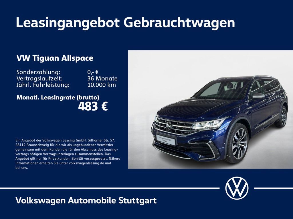 Volkswagen Tiguan Allspace R-Line 2.0 TSI DSG Navi Kamera Leasing