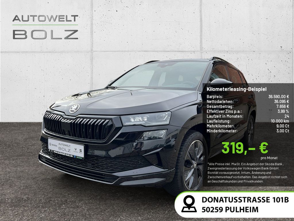 Skoda Karoq Sportline 4x4 2.0 TFSI AHK Navi Leder 360K Leasing
