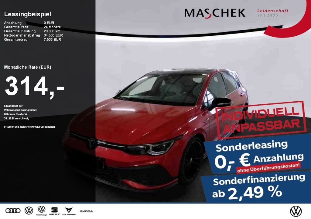 Volkswagen Golf GTI Clubsport *AKRAPOVIC* Pano H&K Memory Leasing