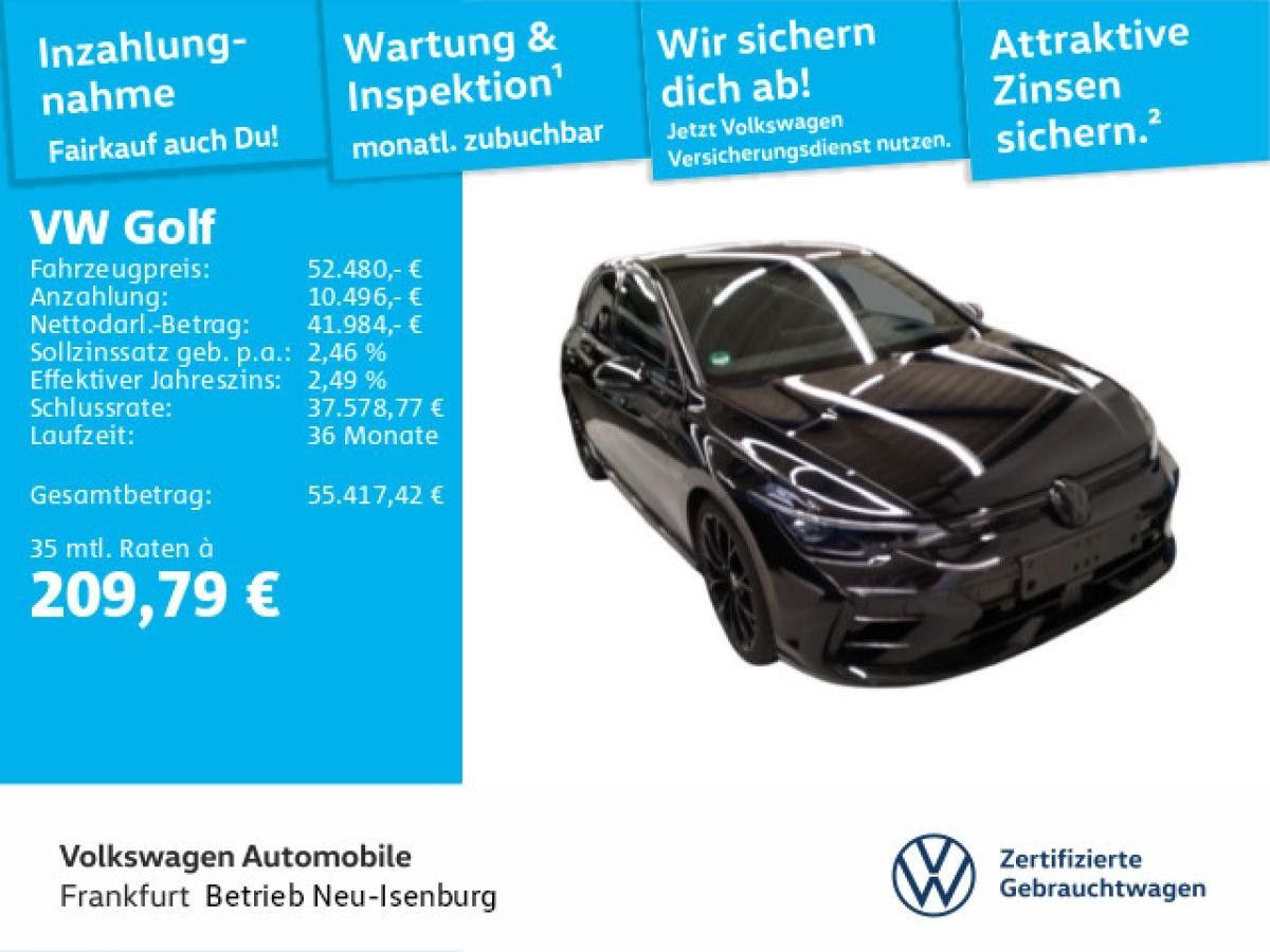 Volkswagen Golf VIII 2.0 TSI DSG 4Motion R Black Edition Navi Leder IQ.Light DAB+ FrontAssist Leasing