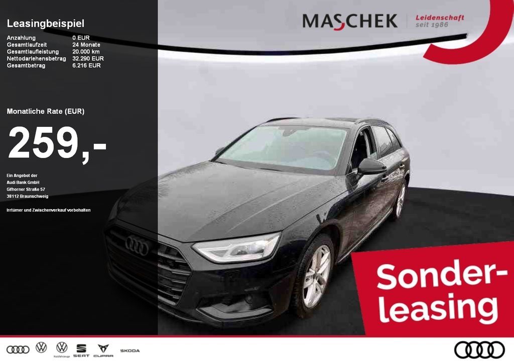 Audi A4 Avant Advanced advanced 40 TDI 150(204) S tro Leasing