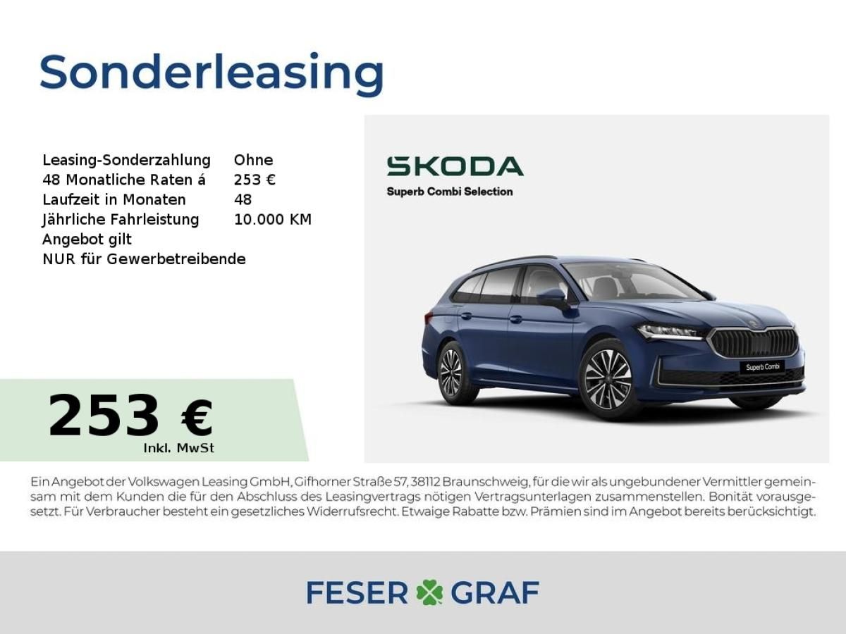 Skoda Superb Selection 2,0 TDI *KAM*AHK*LED*NAVI Leasing