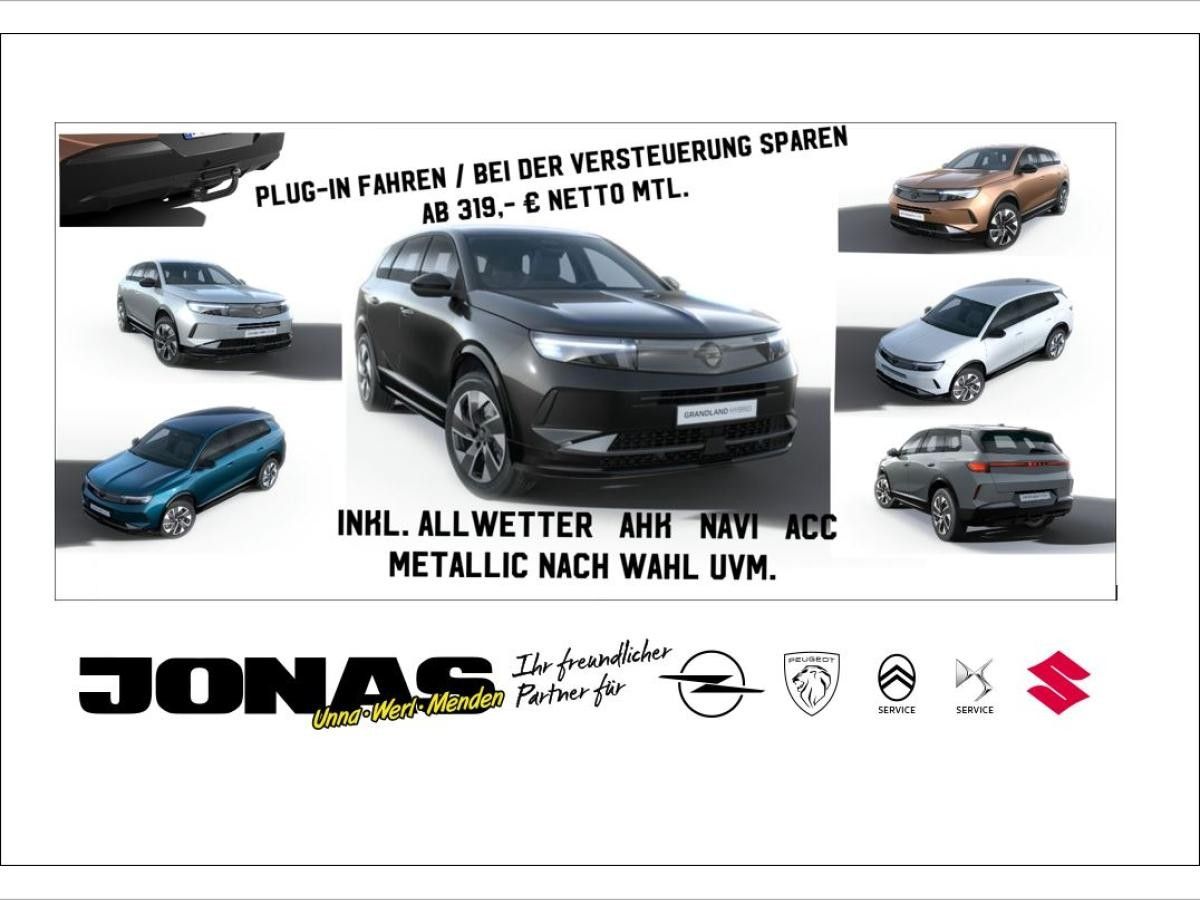 Opel Grandland Plug-In-Hybrid Edition Gewerbeangebot ab 319 € netto inkl. Allwetter NAVI AHK el. Heckklappe Leasing
