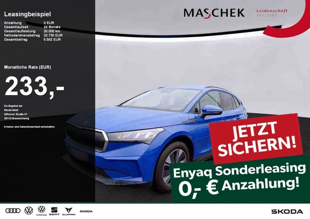 Skoda Enyaq 50 *Sonderleasing ohne Anzahlung* Navi Rea Leasing