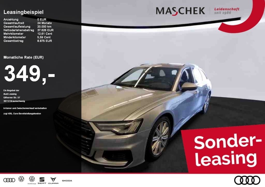 Audi A6 Avant S line 55 TFSI Black Matrix Memory HUD Leasing
