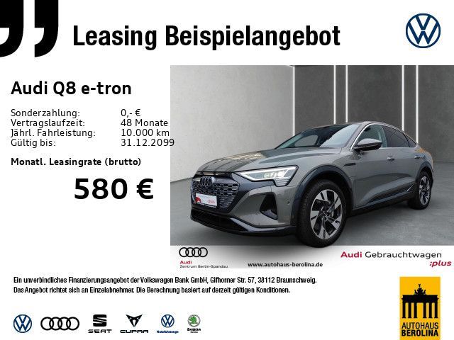 Audi Q8 e-tron 50 Sportback qu. Adv. *NAV+*STADT* Leasing