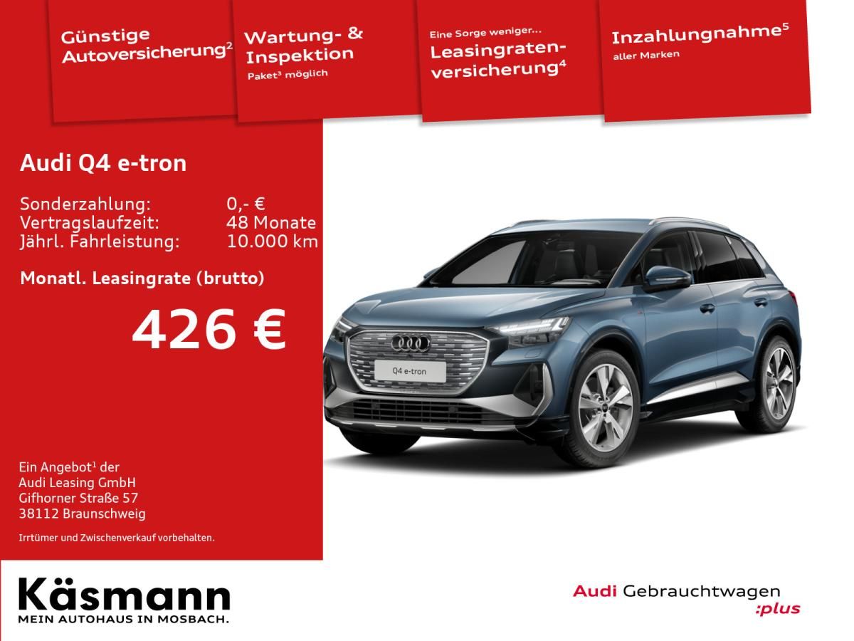Audi Q4 e-tron 45 *WINTERRÄDER* 2xS line AHK 360° HUD MATRIX SHZ Leasing