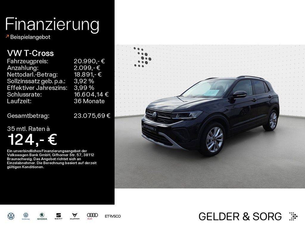 Volkswagen T-Cross 1.0 TSI Goal LED*EPH*ACC*Digital Leasing
