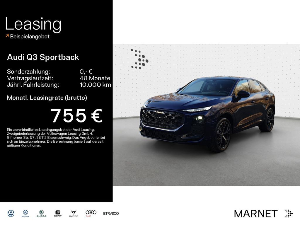 Audi Q3 Sportback e-hybrid 200 kW S tron ic Leasing