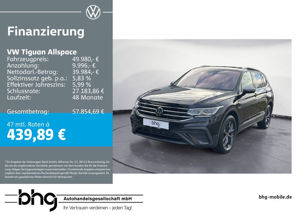 Volkswagen Tiguan Allspace Life 2,0 l TDI SCR 110 k W 7-Gan Leasing