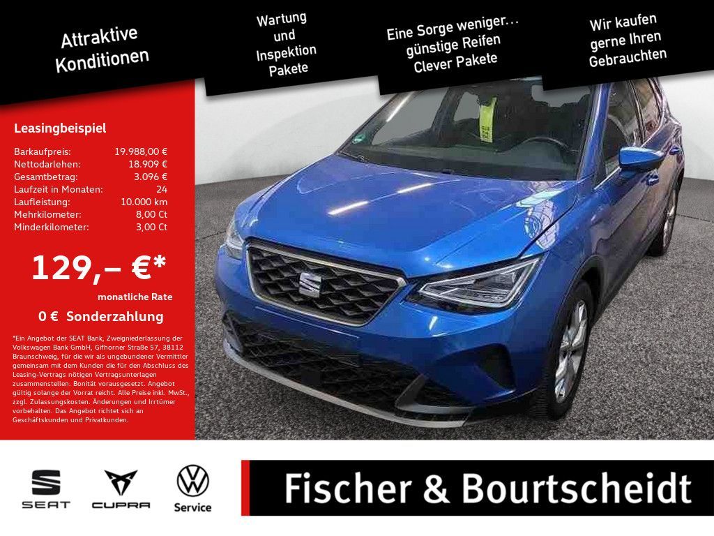 Seat Arona 1.0 TSI FR PDC SHZ KAMERA NAVI FACEL. LED Leasing
