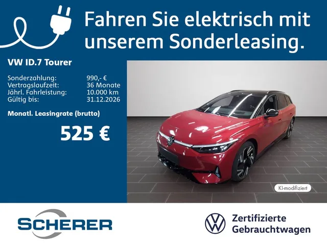Volkswagen ID.7 Tourer GTX 4MOTION 86 kWh | 21" in Schwarz/