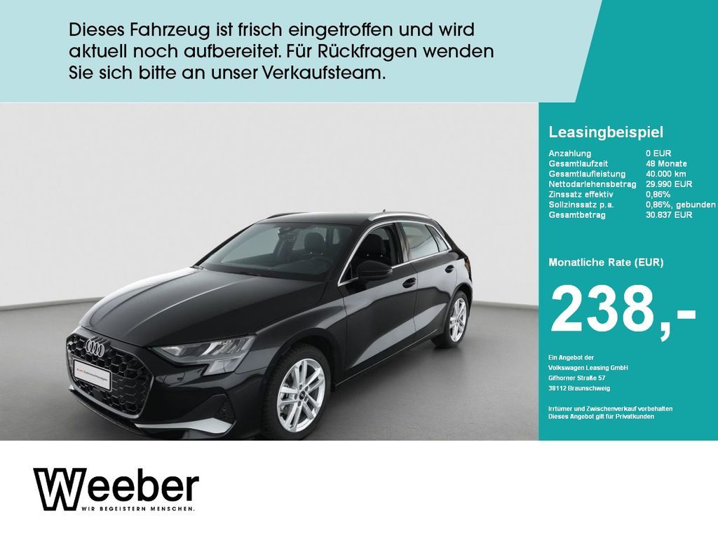 Audi A3 Sportback advanced *NAVI*KAMERA*SHZ*APP CONNE Leasing