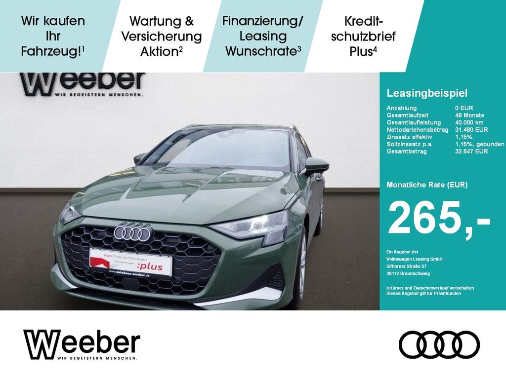 Audi A3 Sportback S-tronic *AHK*STHZG*NAVI*5J GAR*HUD Leasing
