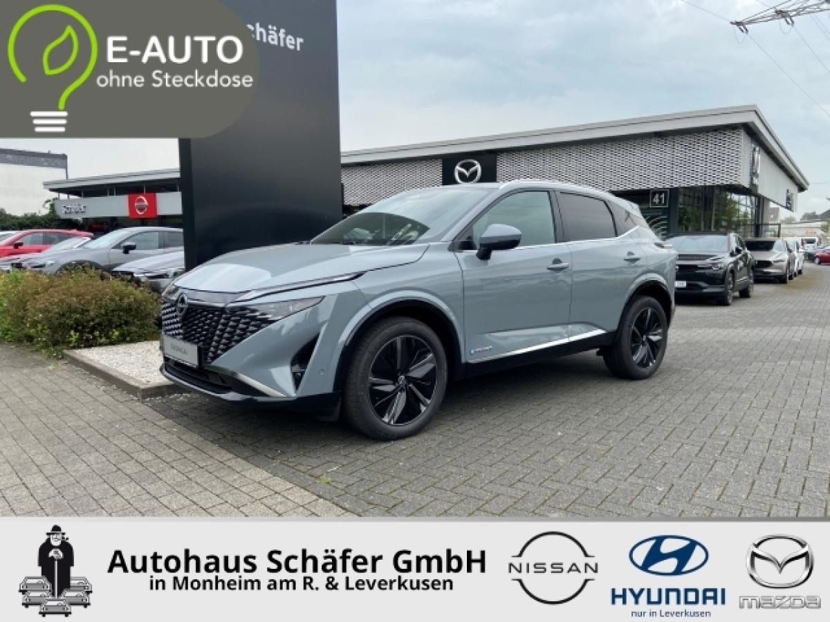 Nissan Qashqai TEKNA 1.5 VC-T e-POWER HUD Navi Leder Digitales Cockpit Memory Sitze 360 Kamera Leasing