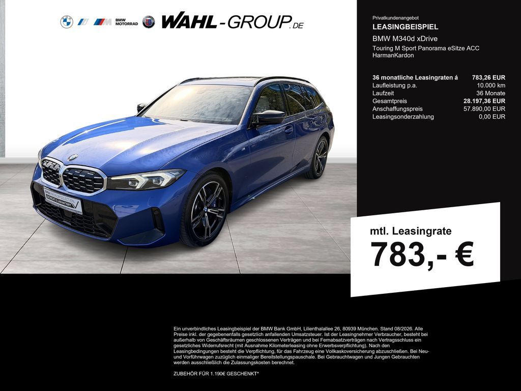 BMW M340d xDrive Touring M Sport Panorama eSitze ACC Leasing