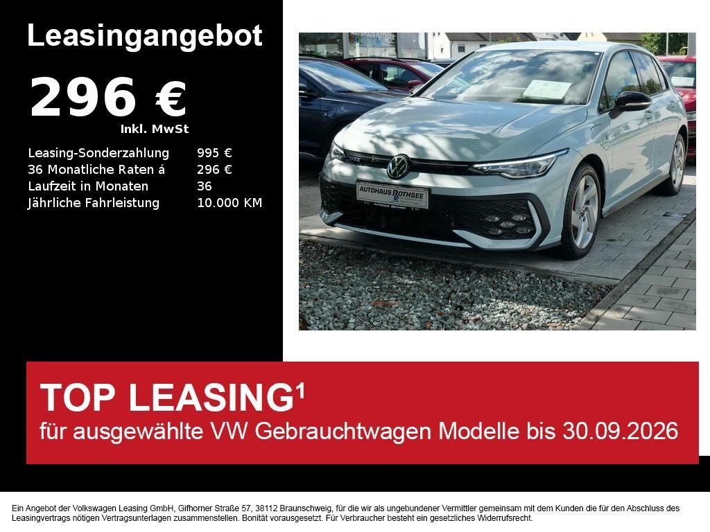 Volkswagen Golf VIII GTE 1.5 eHybrid ACC+DCC+HUD+KAMERA+LED Leasing