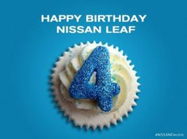 Elektroauto Nissan Leaf wird 4 Jahre alt. Bildquelle: Nissan Leaf