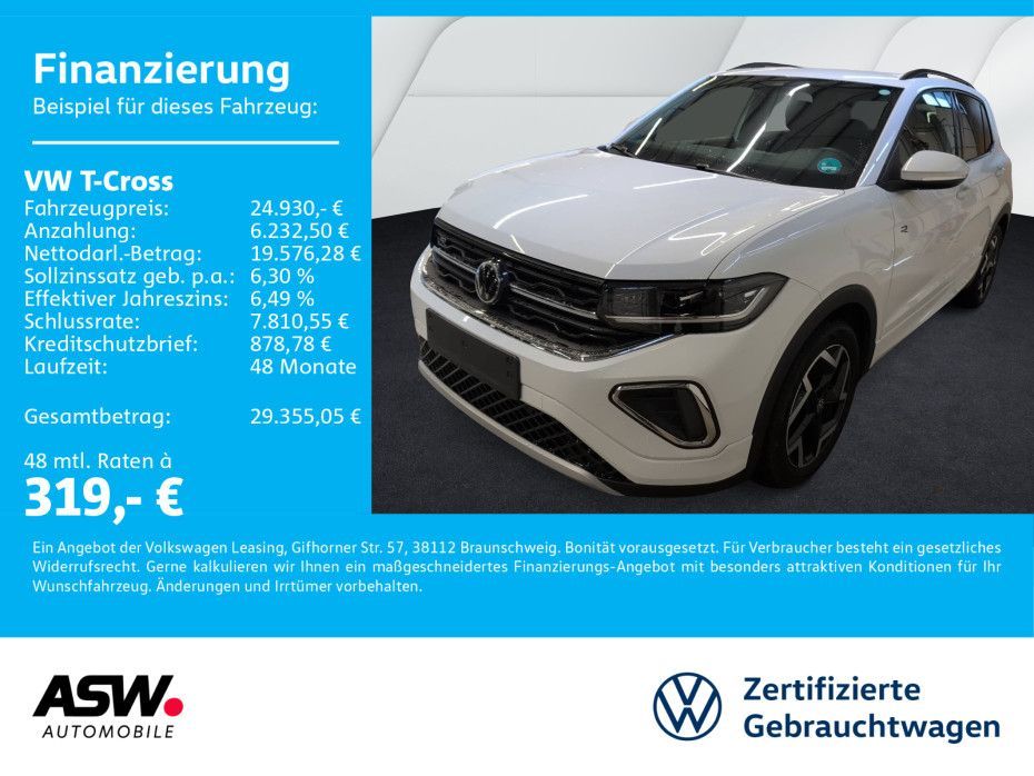 Volkswagen T-Cross R-Line 1.5 TSI DSG LED Navi RFK ACC AHK Leasing
