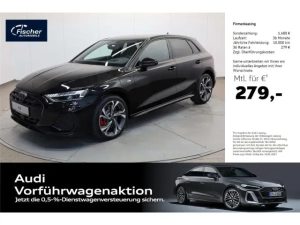 Audi A3 Sportback TFSI e S line AHK/VIRTUAL/HUD/LED 0,5% DW Versteuerung