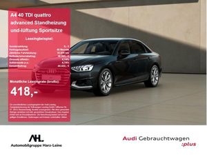 Audi A4 40 TDI quattro advanced Standheizung und-lüftung Sportsitze