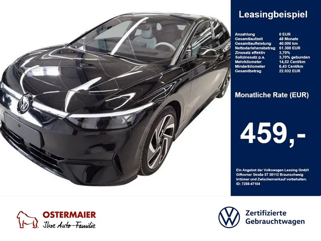 Volkswagen ID.7 PRO S BLACK STYLE 286PS NP.81T ACC.5J-G.AHK